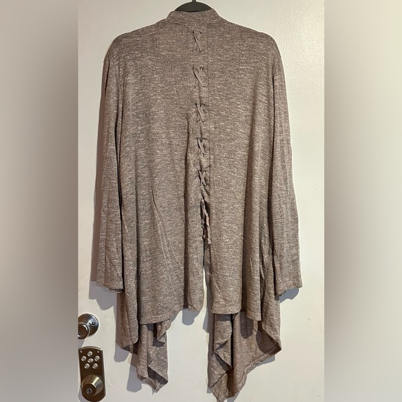 Isela Woman Pink Marled Lightweight Cardigan Size 1x - Picture 2 of 3